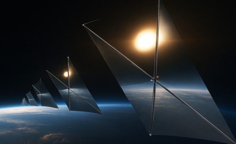  Una empresa quiere vender luz solar bajo demanda utilizando espejos gigantes en el espacio. tenemos preguntas

 – En un click