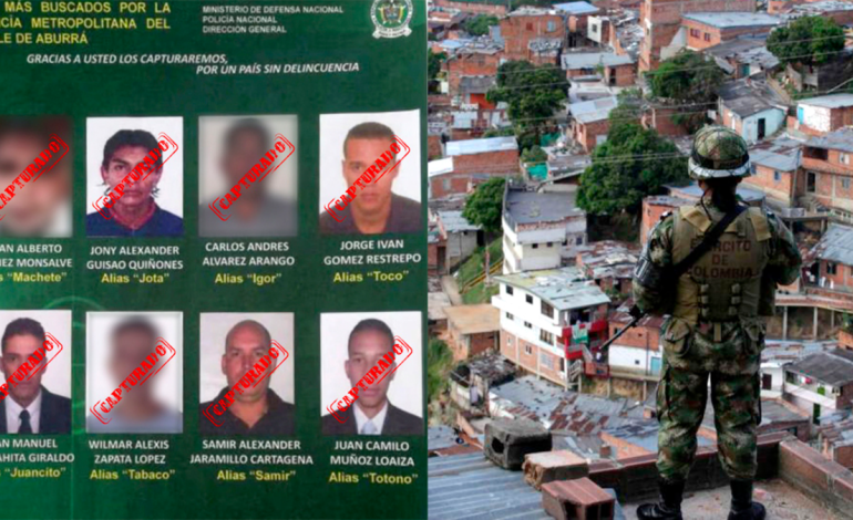  Captura de los 8 más buscados en la Comuna 13 de Medellín: Historia y cronología

 – En un click